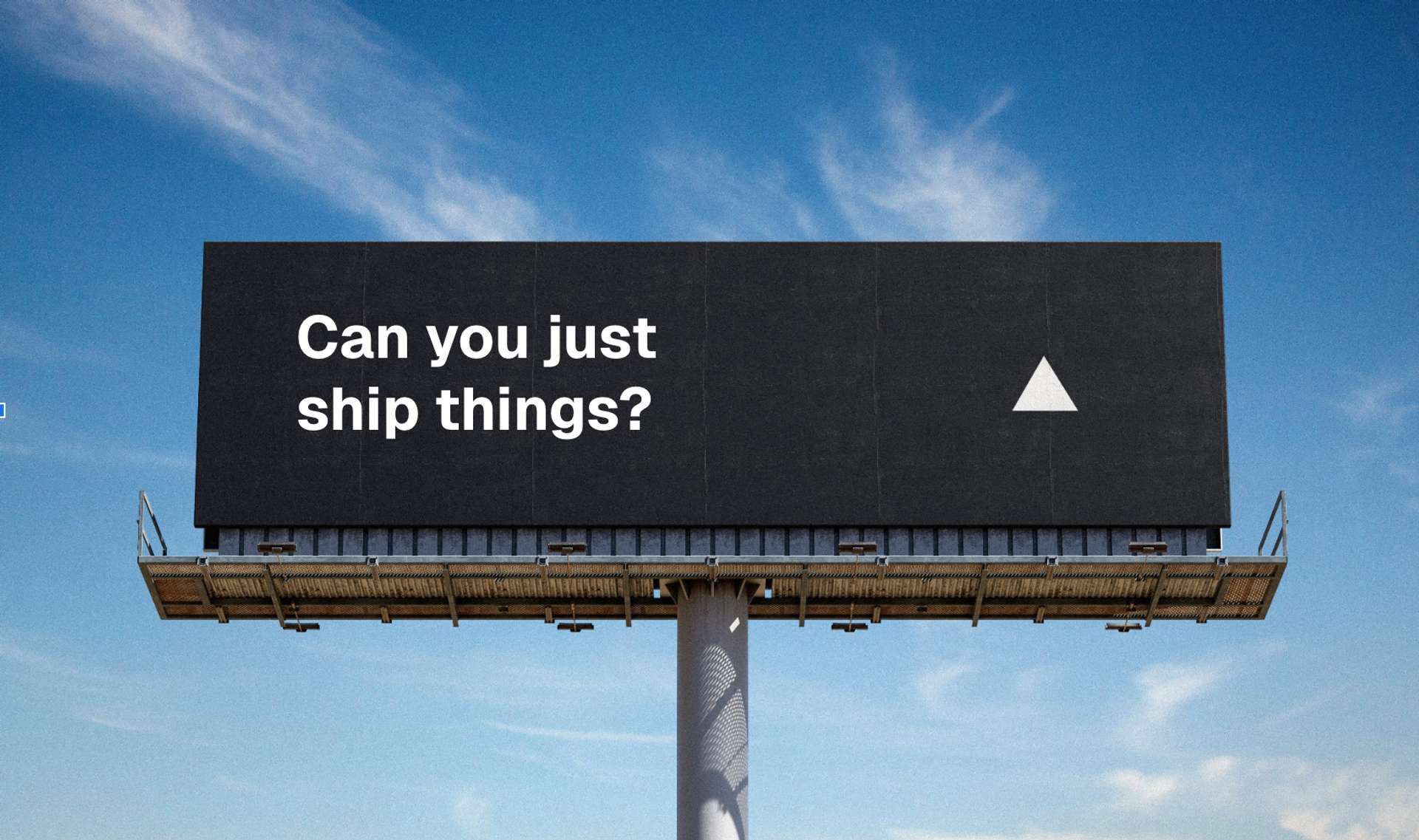 Can you just ship things?